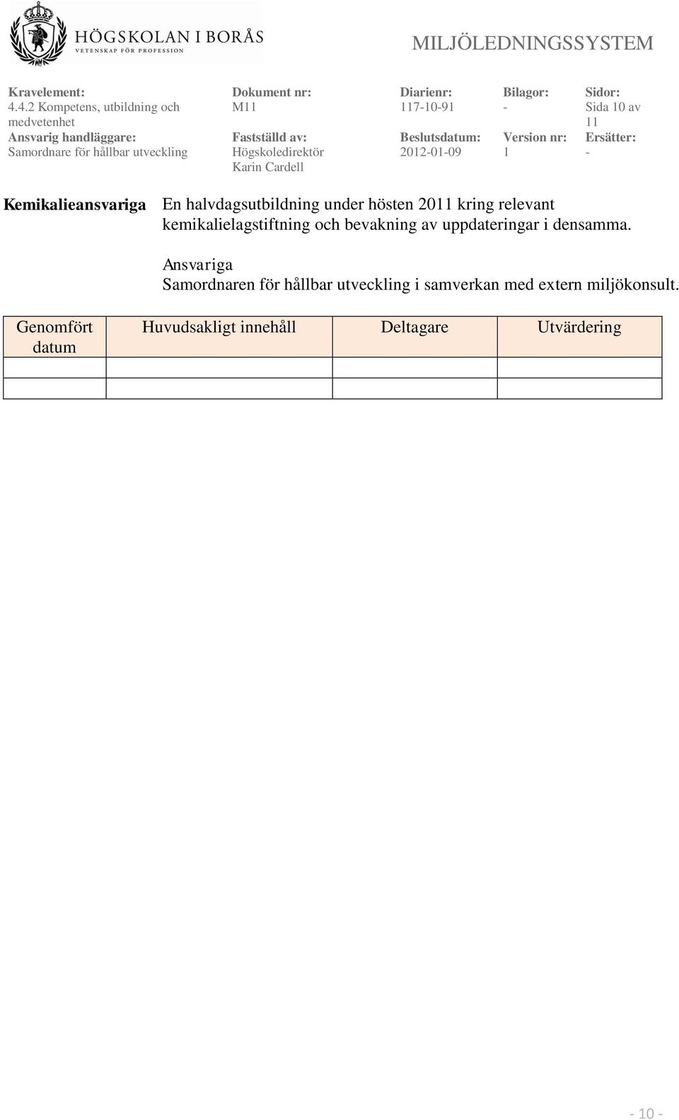 kemikalielagstiftning och bevakning av uppdateringar i