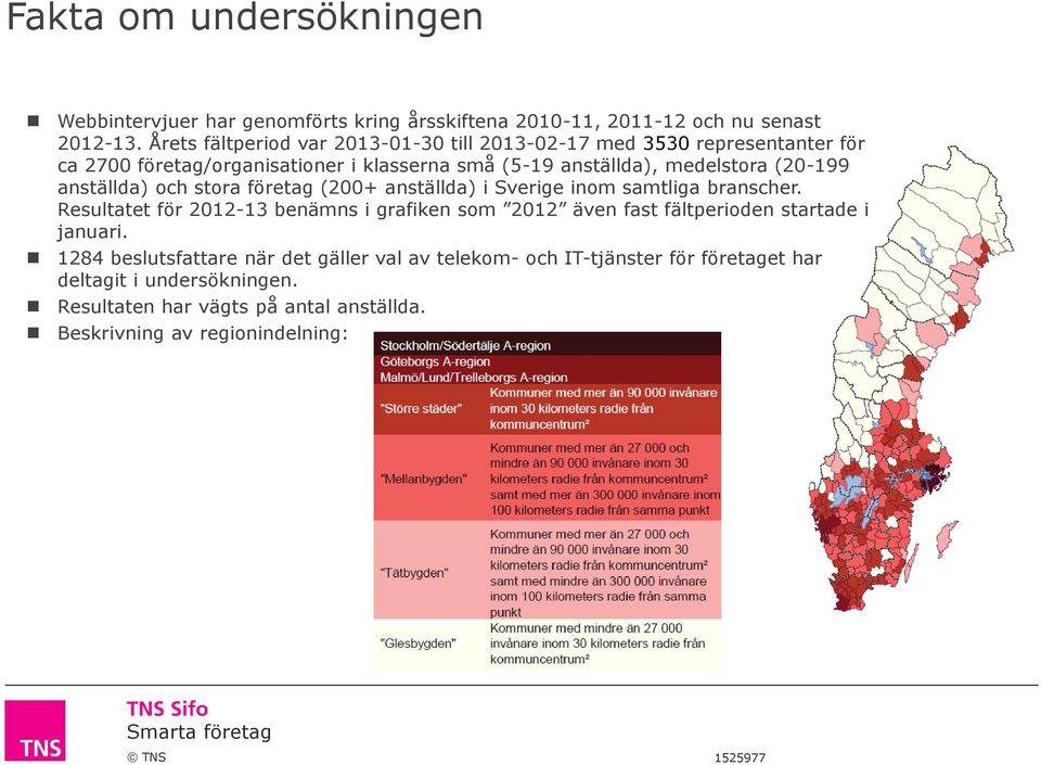 (20-199 anställda) och stora företag (200+ anställda) i Sverige inom samtliga branscher.