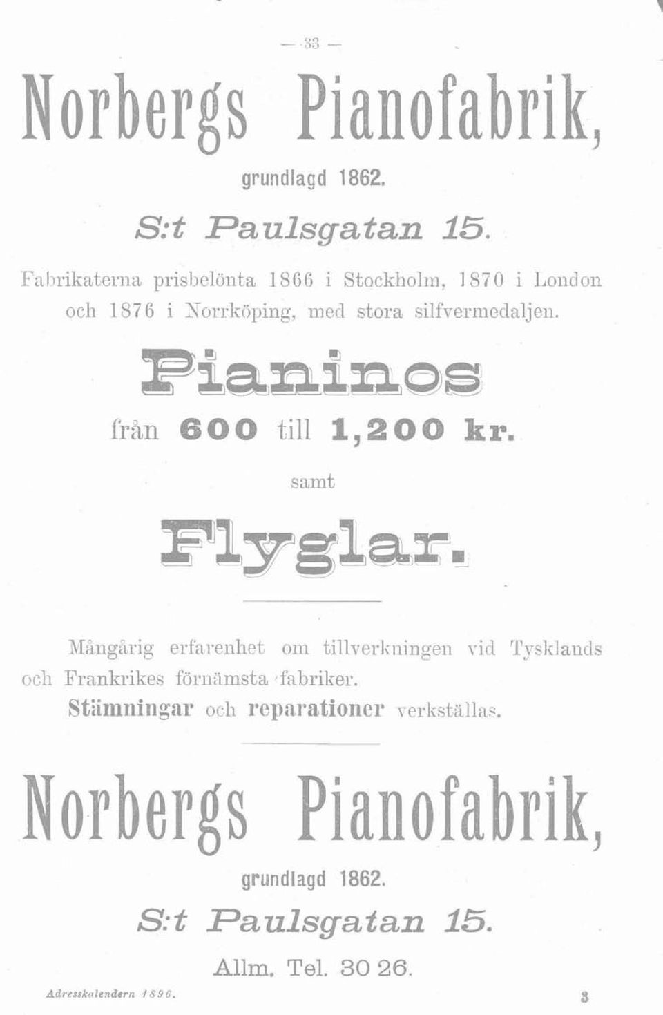 stora silfverii?eclaljei~. fran BQO till 1,200 kr.