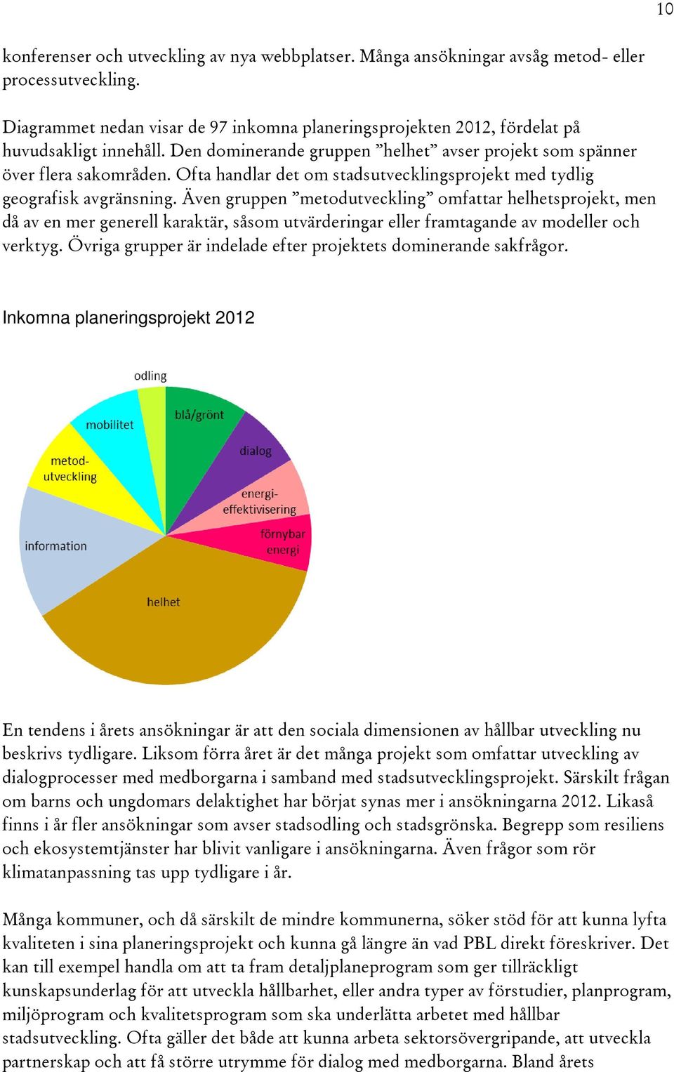 Ofta handlar det om stadsutvecklingsprojekt med tydlig geografisk avgränsning.