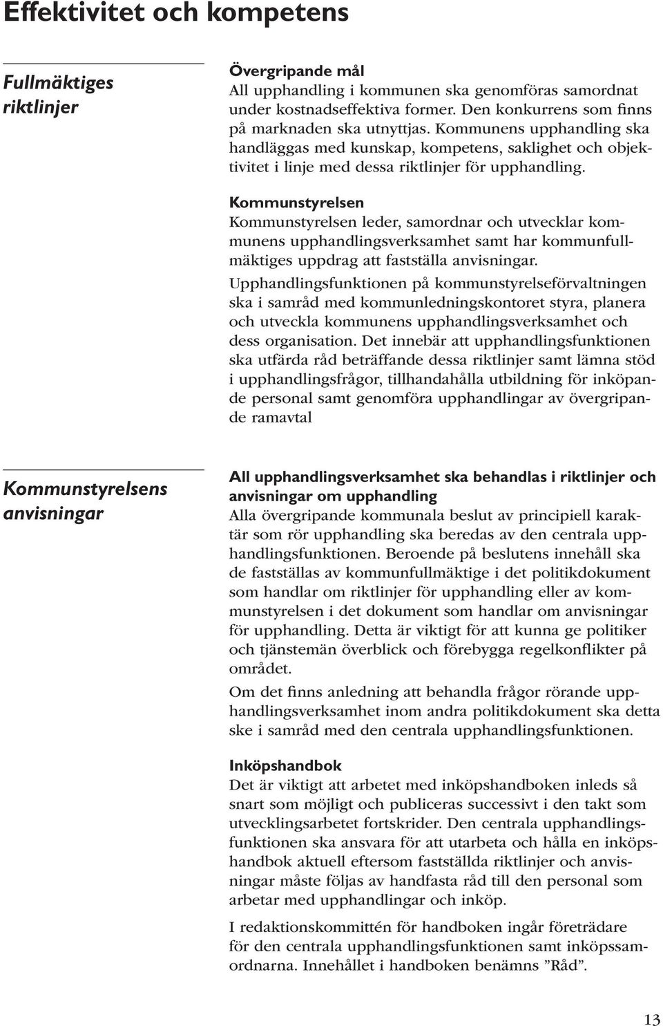 Kommunstyrelsen Kommunstyrelsen leder, samordnar och utvecklar kommunens upphandlingsverksamhet samt har kommunfullmäktiges uppdrag att fastställa anvisningar.