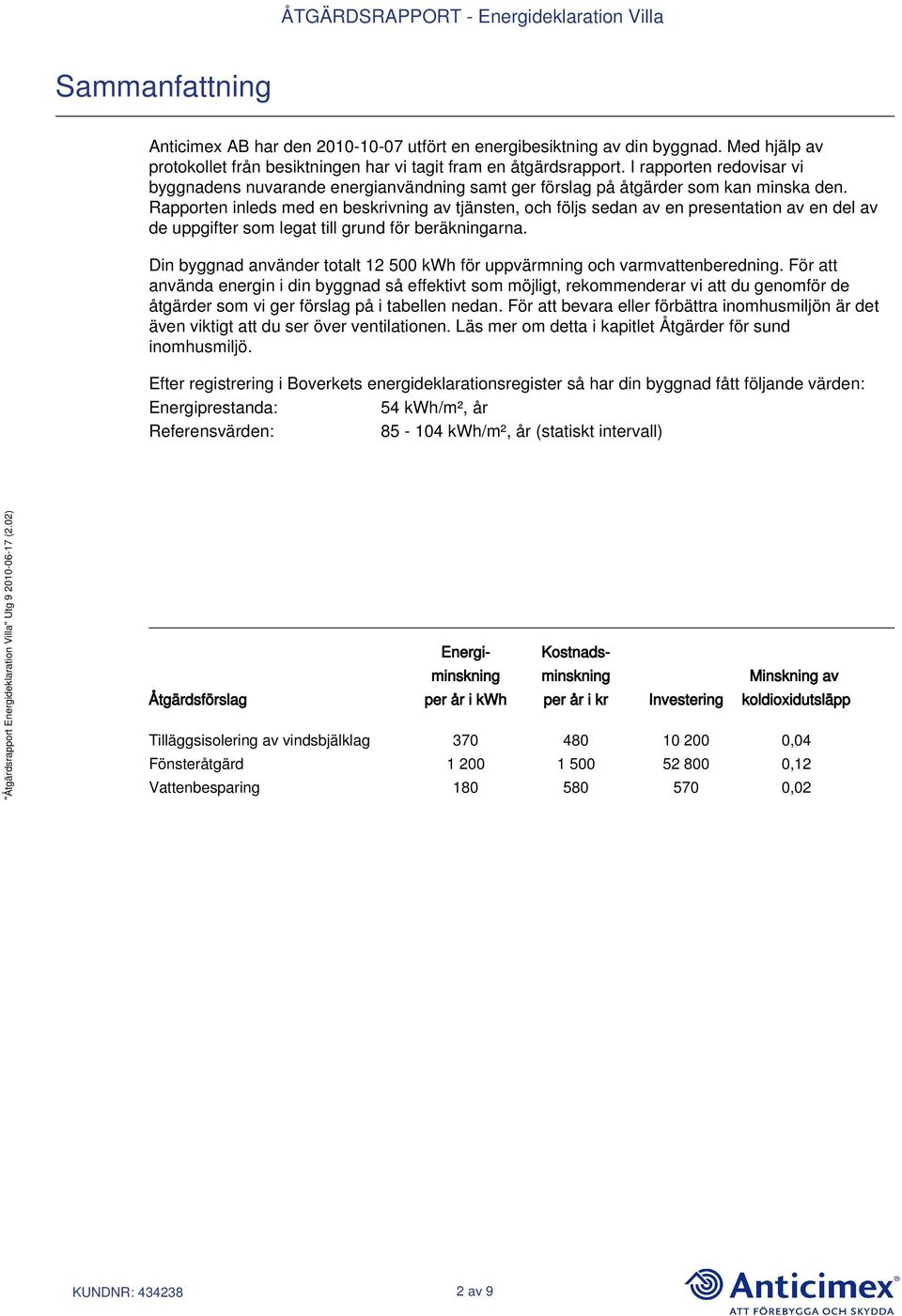 Rapporten inleds med en beskrivning av tjänsten, och följs sedan av en presentation av en del av de uppgifter som legat till grund för beräkningarna.