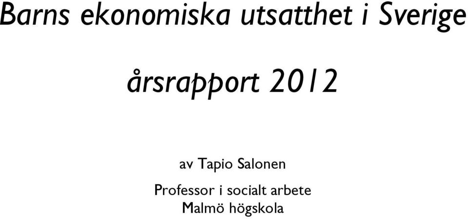 av Tapio Salonen Professor