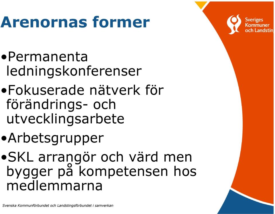SKL arrangör och värd men bygger på kompetensen hos