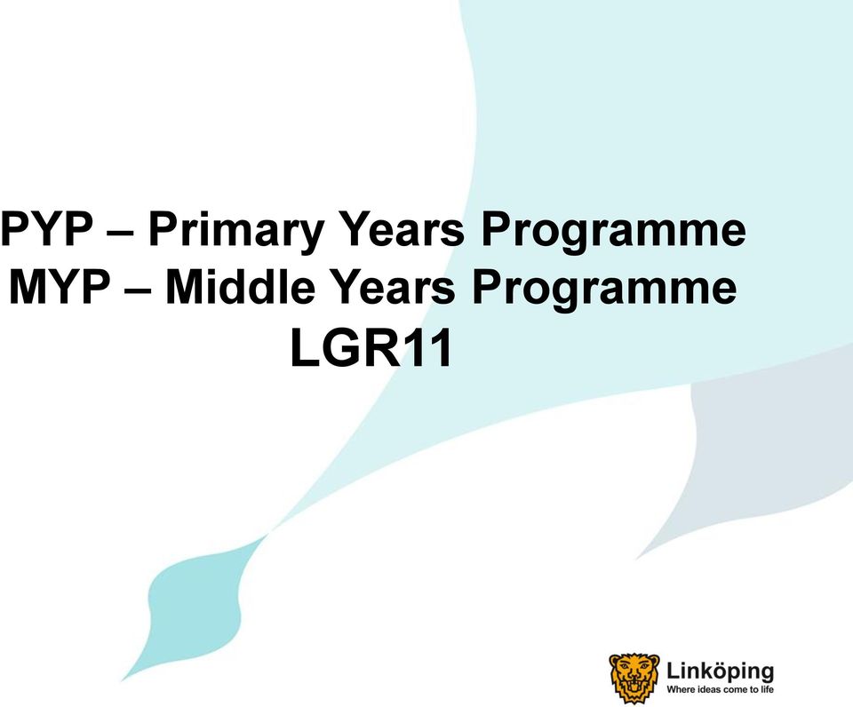 Programme MYP