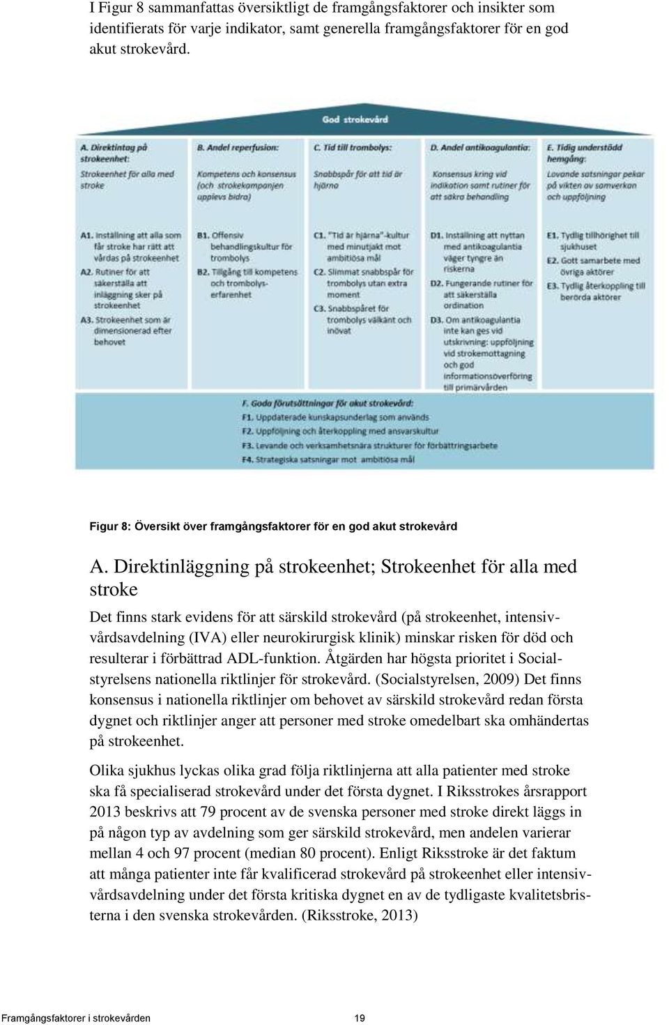 Direktinläggning på strokeenhet; Strokeenhet för alla med stroke Det finns stark evidens för att särskild strokevård (på strokeenhet, intensivvårdsavdelning (IVA) eller neurokirurgisk klinik) minskar