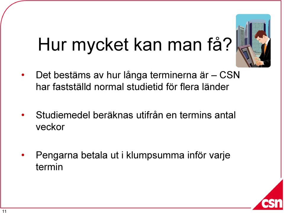fastställd normal studietid för flera länder