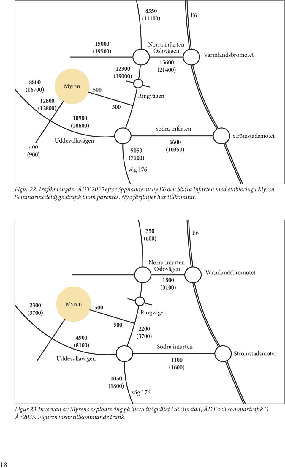 Sommarmedeldygnstrafik inom parentes. Nya färjlinjer har tillkommit.