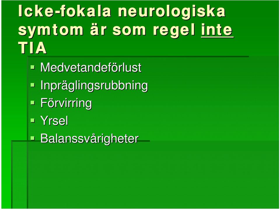 Medvetandeförlust