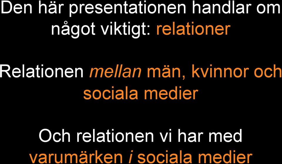 män, kvinnor och sociala medier Och