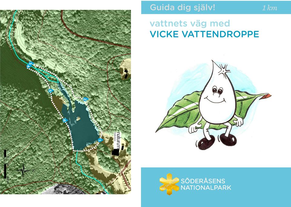 1 km vattnets