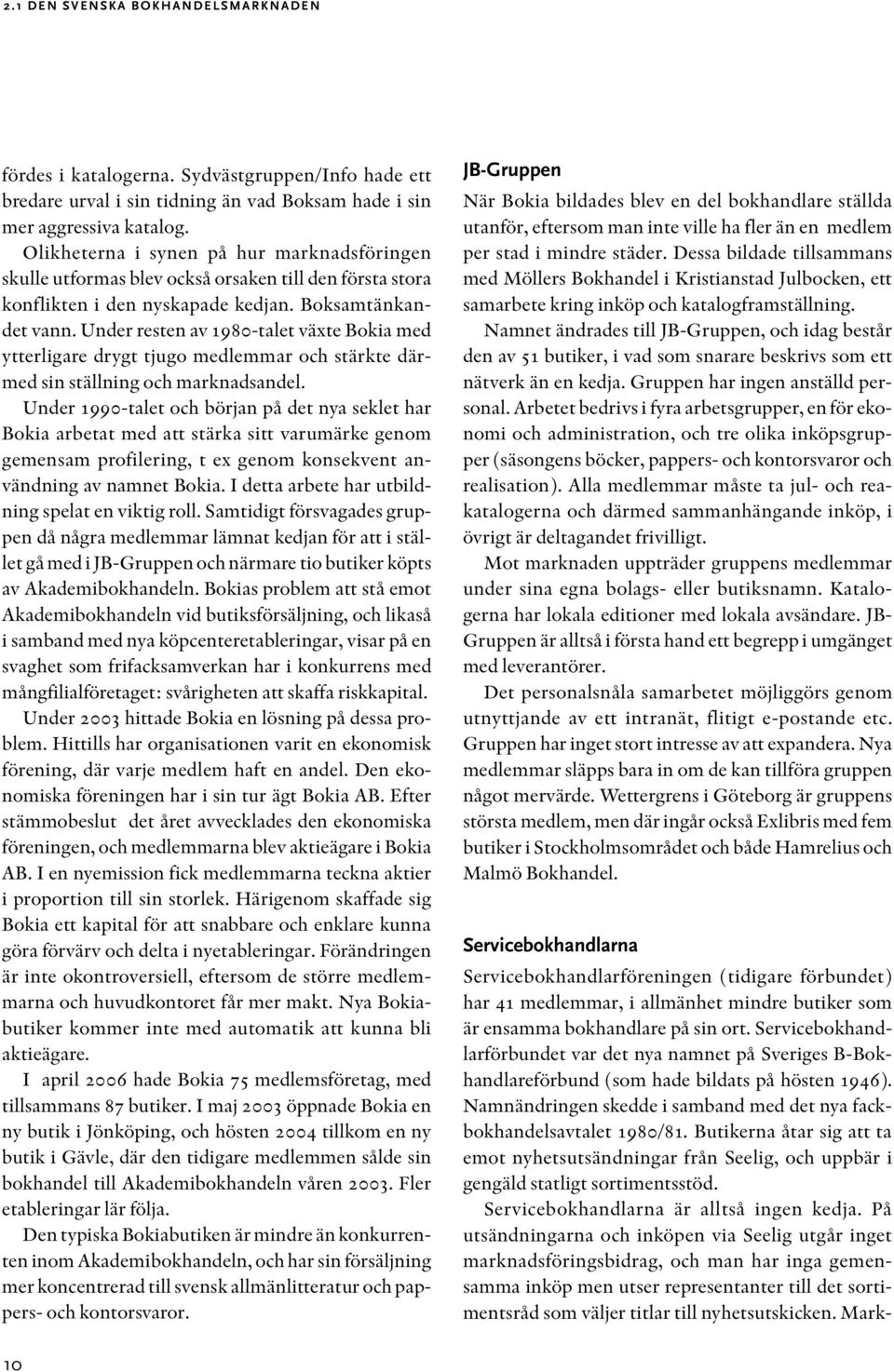 Under resten av 1980-talet växte Bokia med ytterligare drygt tjugo medlemmar och stärkte därmed sin ställning och marknadsandel.