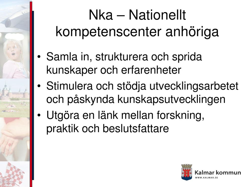 Stimulera och stödja utvecklingsarbetet och påskynda