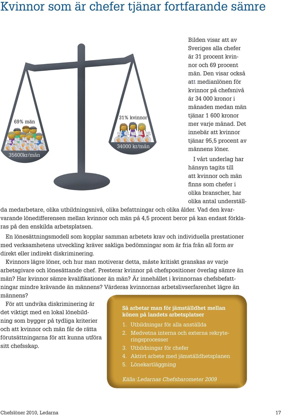 I vårt underag har hänsyn tagits ti att kvinnor och män finns som chefer i oika branscher, har oika anta understäda medarbetare, oika utbidningsnivå, oika befattningar och oika åder.