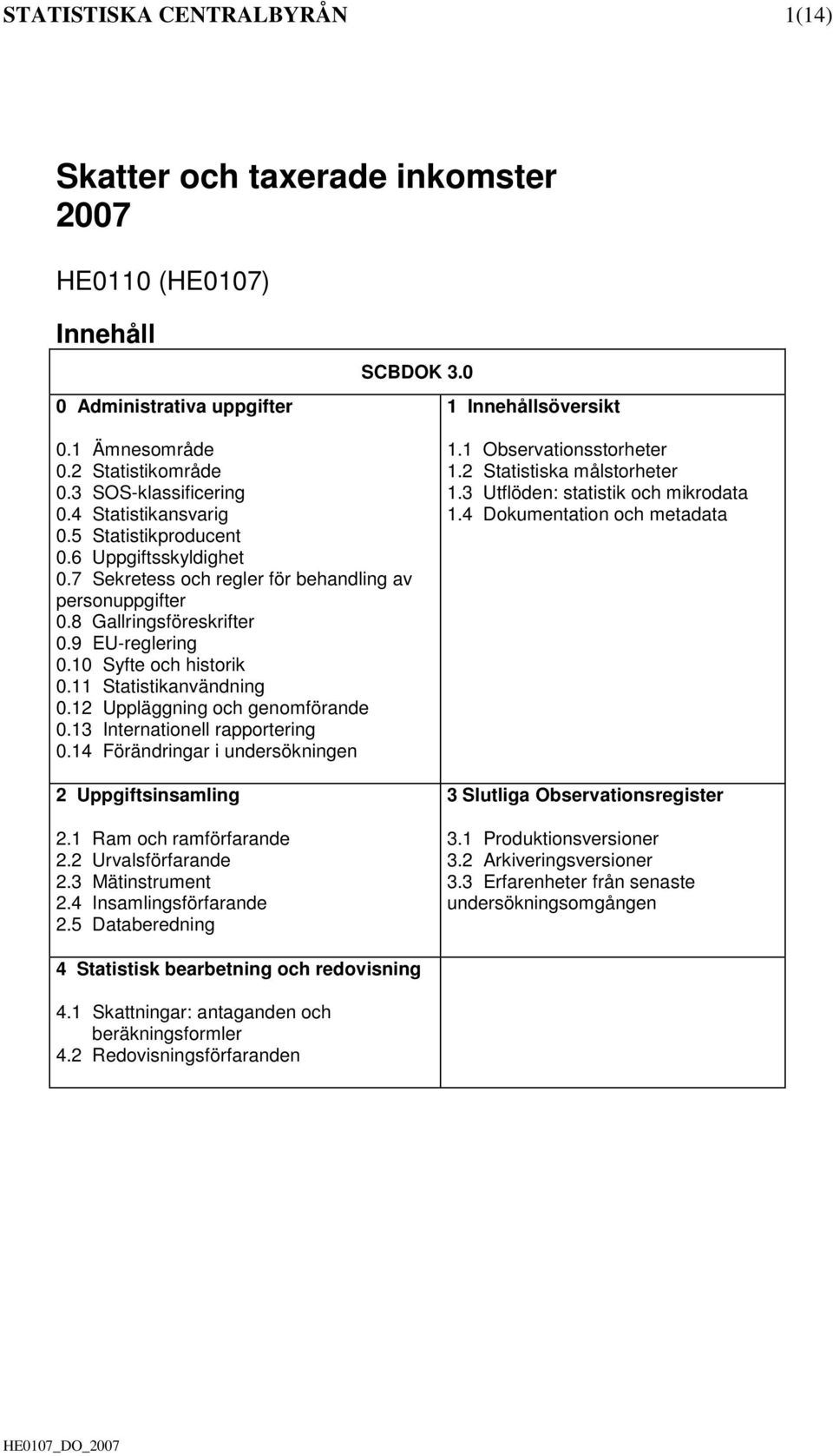 10 Syfte och historik 0.11 Statistikanvändning 0.12 Uppläggning och genomförande 0.13 Internationell rapportering 0.14 Förändringar i undersökningen 2 Uppgiftsinsamling 2.1 Ram och ramförfarande 2.