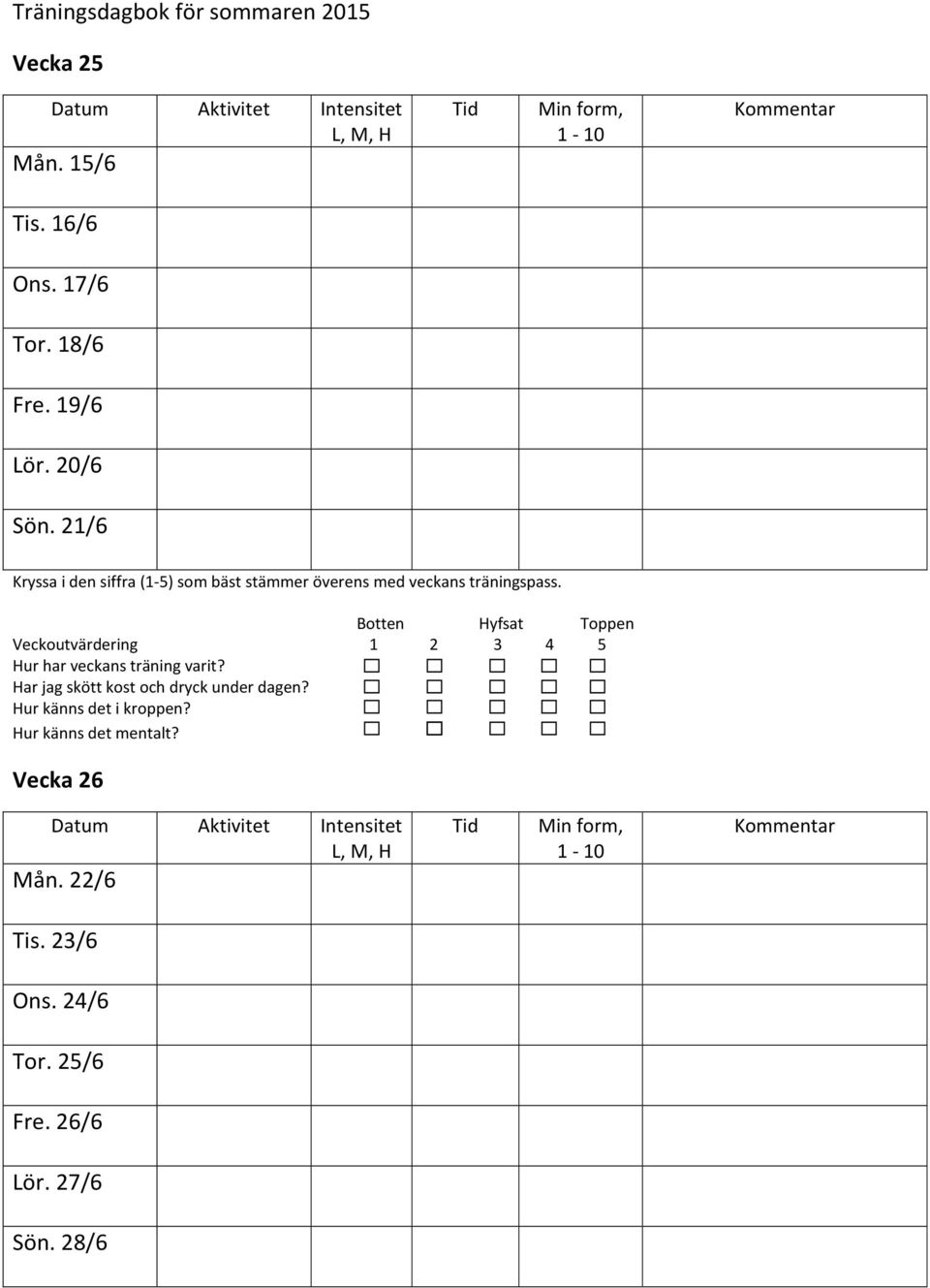 21/6 Kryssa i den siffra (1-5) som bäst stämmer överens med