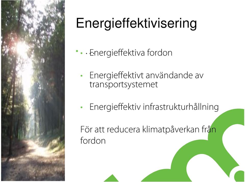 transportsystemet Energieffektiv