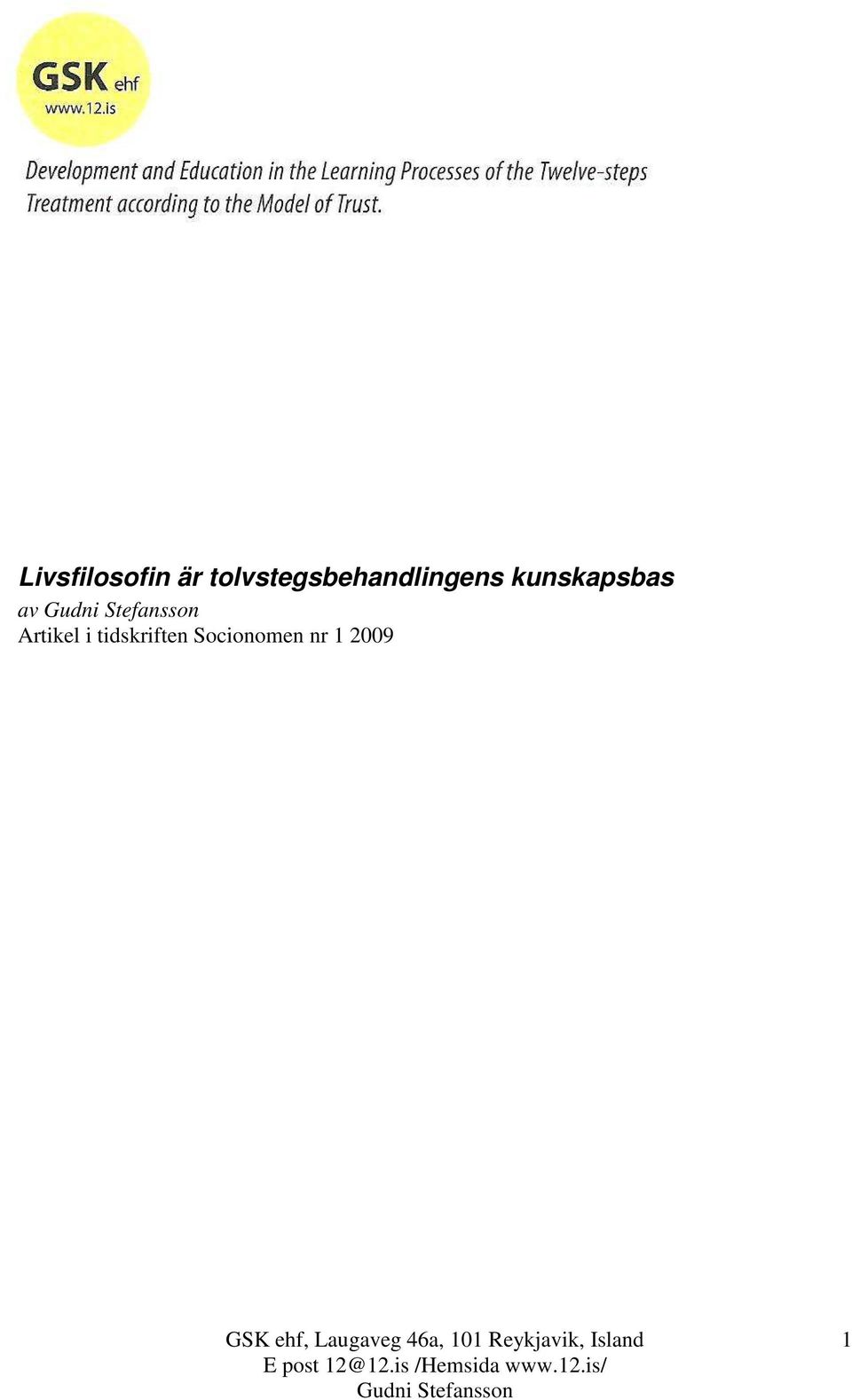 kunskapsbas av Artikel i