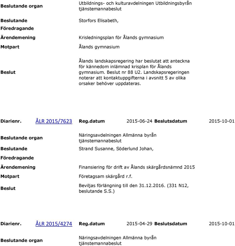 ÅLR 2015/7623 Reg.