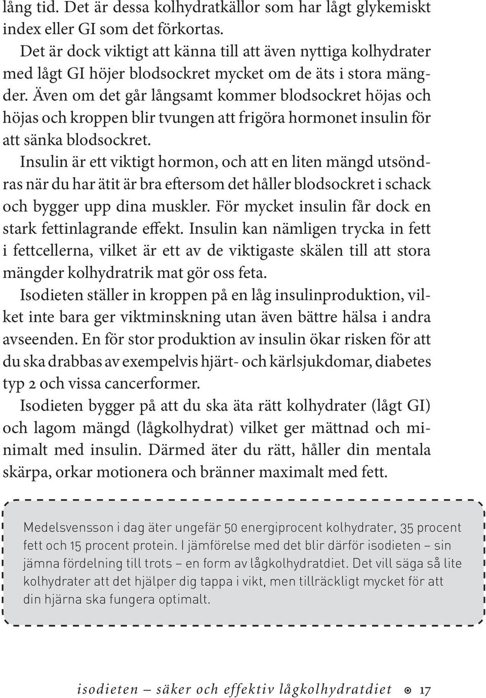 Även om det går långsamt kommer blodsockret höjas och höjas och kroppen blir tvungen att frigöra hormonet insulin för att sänka blodsockret.