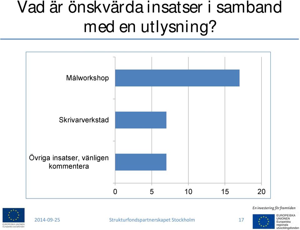 Målworkshop Skrivarverkstad Övriga insatser,