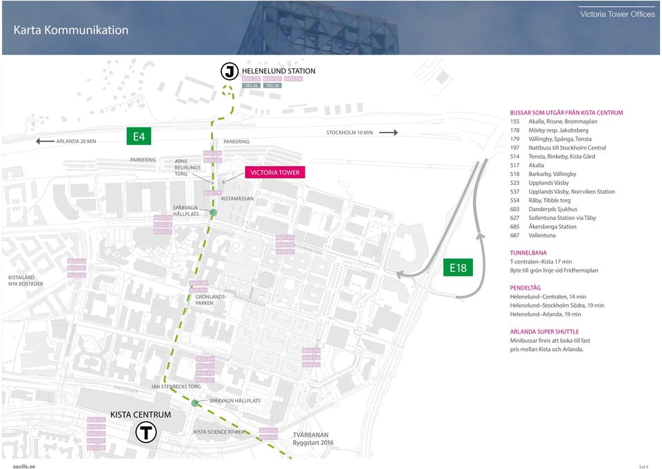 MIN KYMLINGELÄNKEN E18 BUSSAR SOM UTGÅR FRÅN KISTA CENTRUM 155 Akalla, Rissne, Brommaplan 178 Mörby resp.