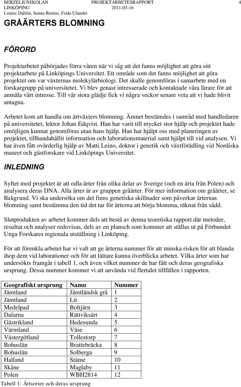 Vi blev genast intresserade och kontaktade våra lärare för att anmäla vårt intresse. Till vår stora glädje fick vi några veckor senare veta att vi hade blivit antagna.