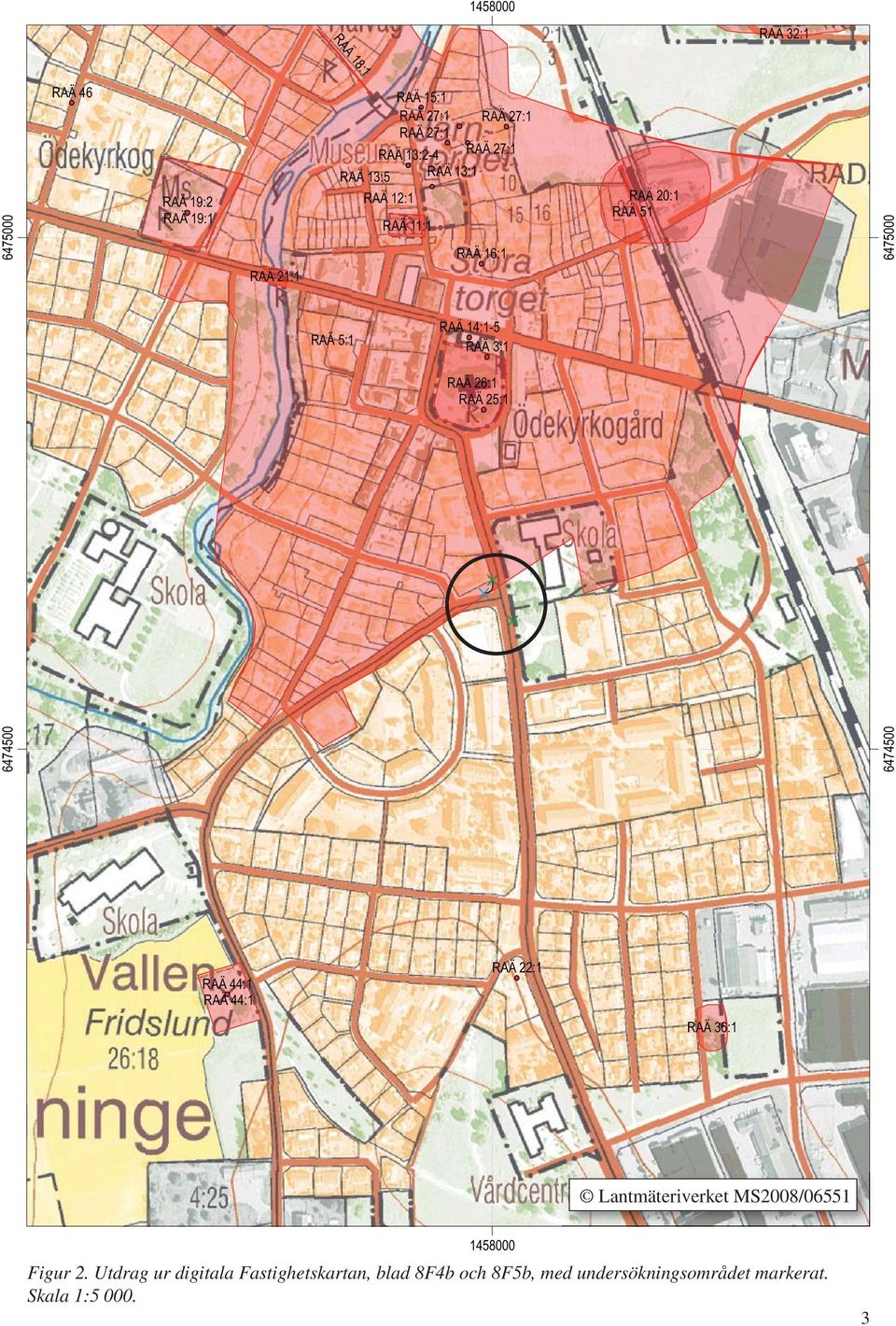 RAÄ 26:1 RAÄ 25:1 6474500 6474500 RAÄ 44:1 RAÄ 44:1 RAÄ 22:1 RAÄ 36:1 Lantmäteriverket MS2008/06551 1458000