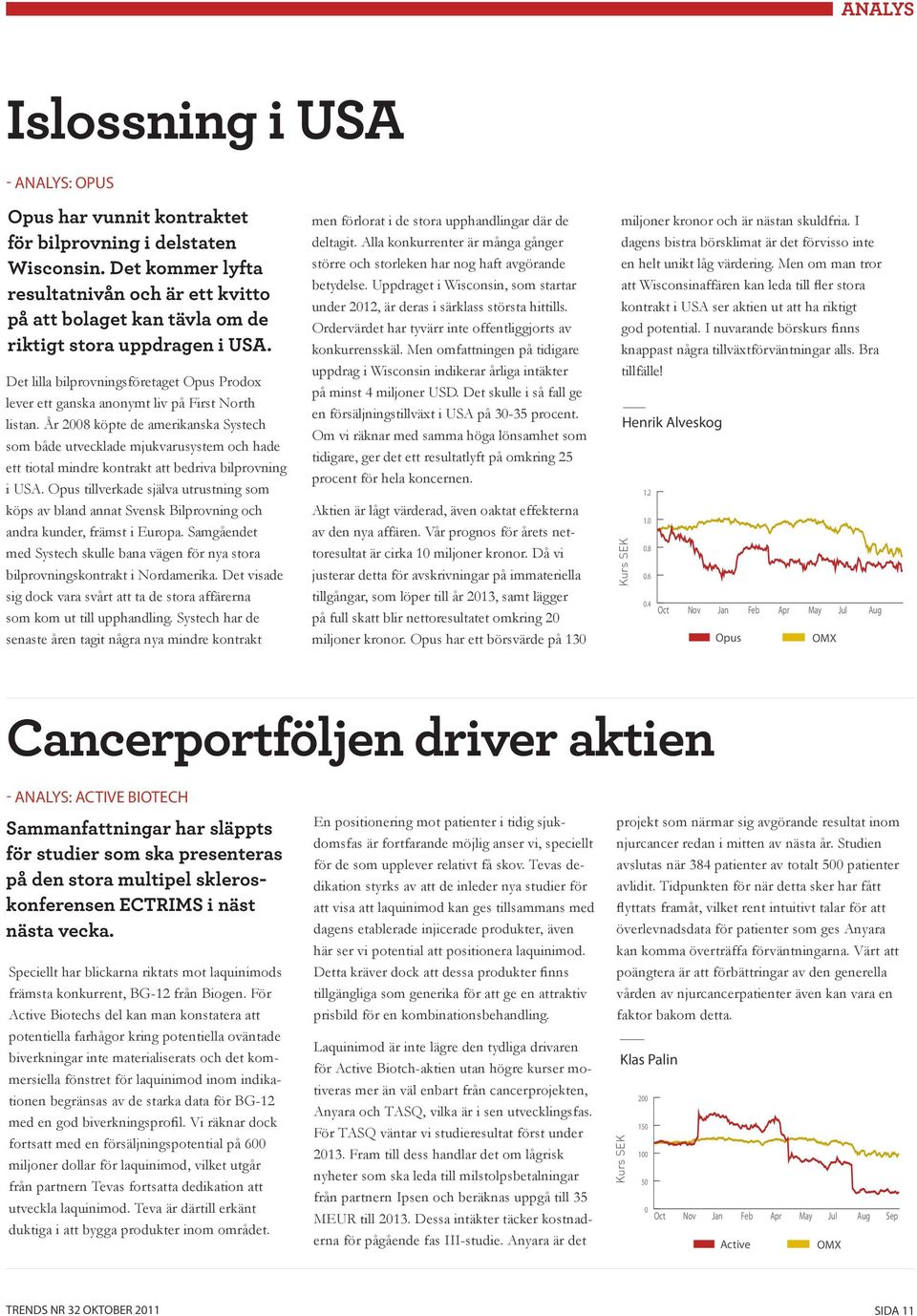 Det lilla bilprovningsföretaget Opus Prodox lever ett ganska anonymt liv på First North listan.