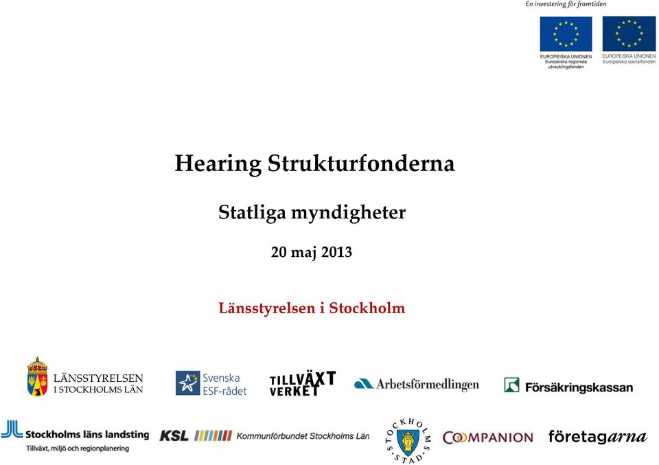 Statliga myndigheter