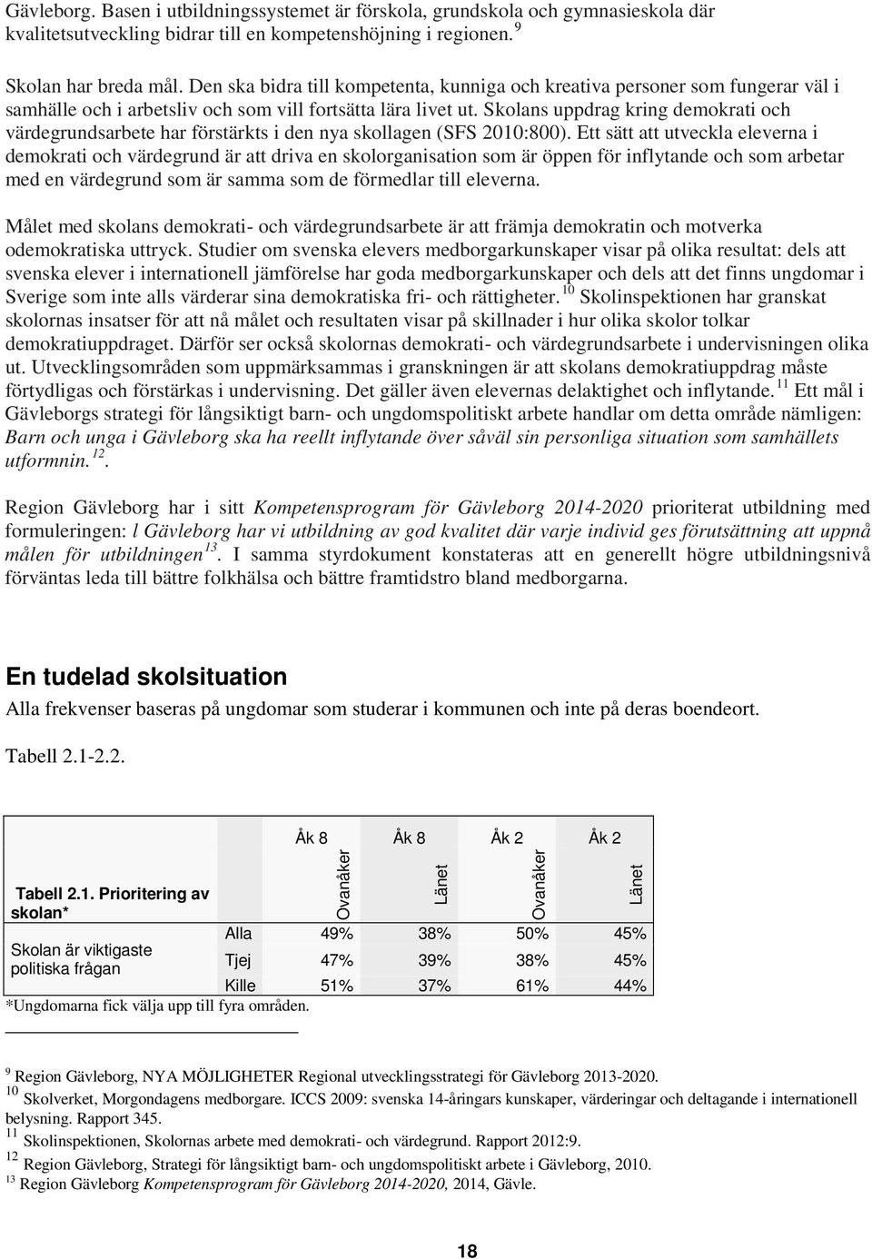 Skolans uppdrag kring demokrati och värdegrundsarbete har förstärkts i den nya skollagen (SFS 2010:800).