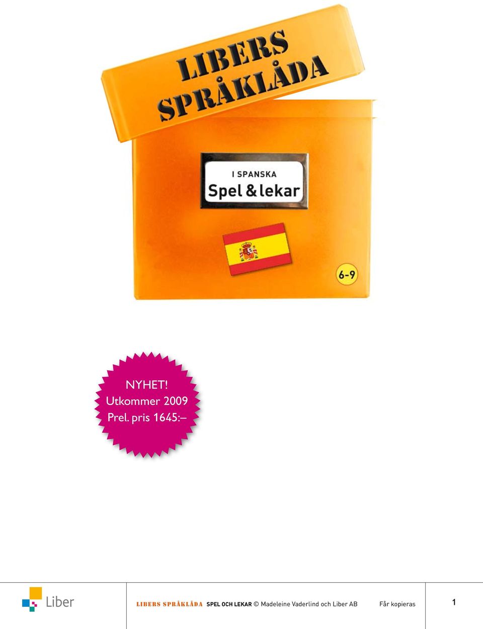 SPEL OCH LEKAR Madeleine
