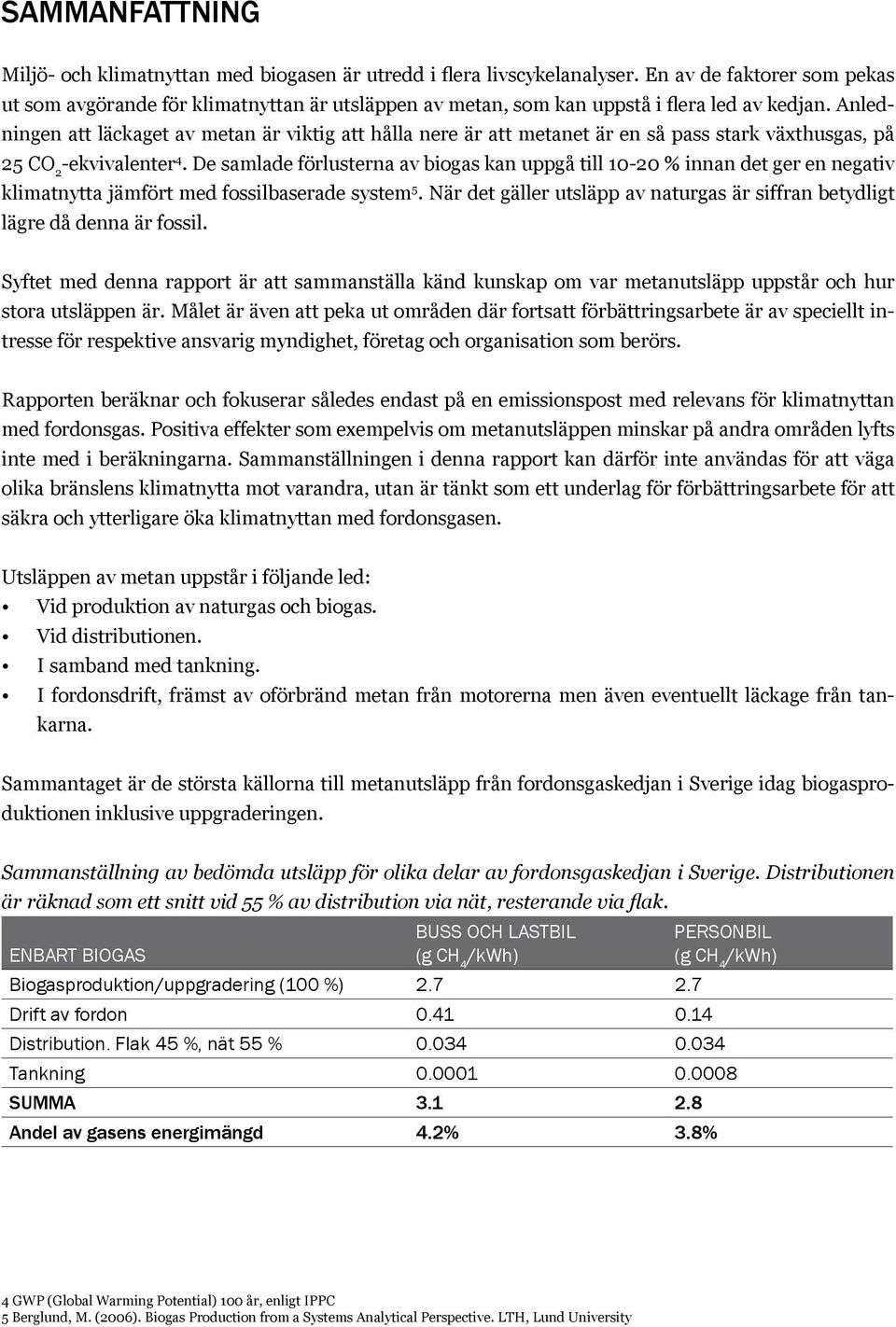 Anledningen att läckaget av metan är viktig att hålla nere är att metanet är en så pass stark växthusgas, på 25 CO 2 -ekvivalenter 4.