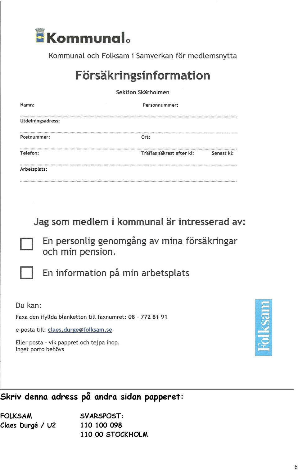 SVARSPOST: Claes Durgé / U2