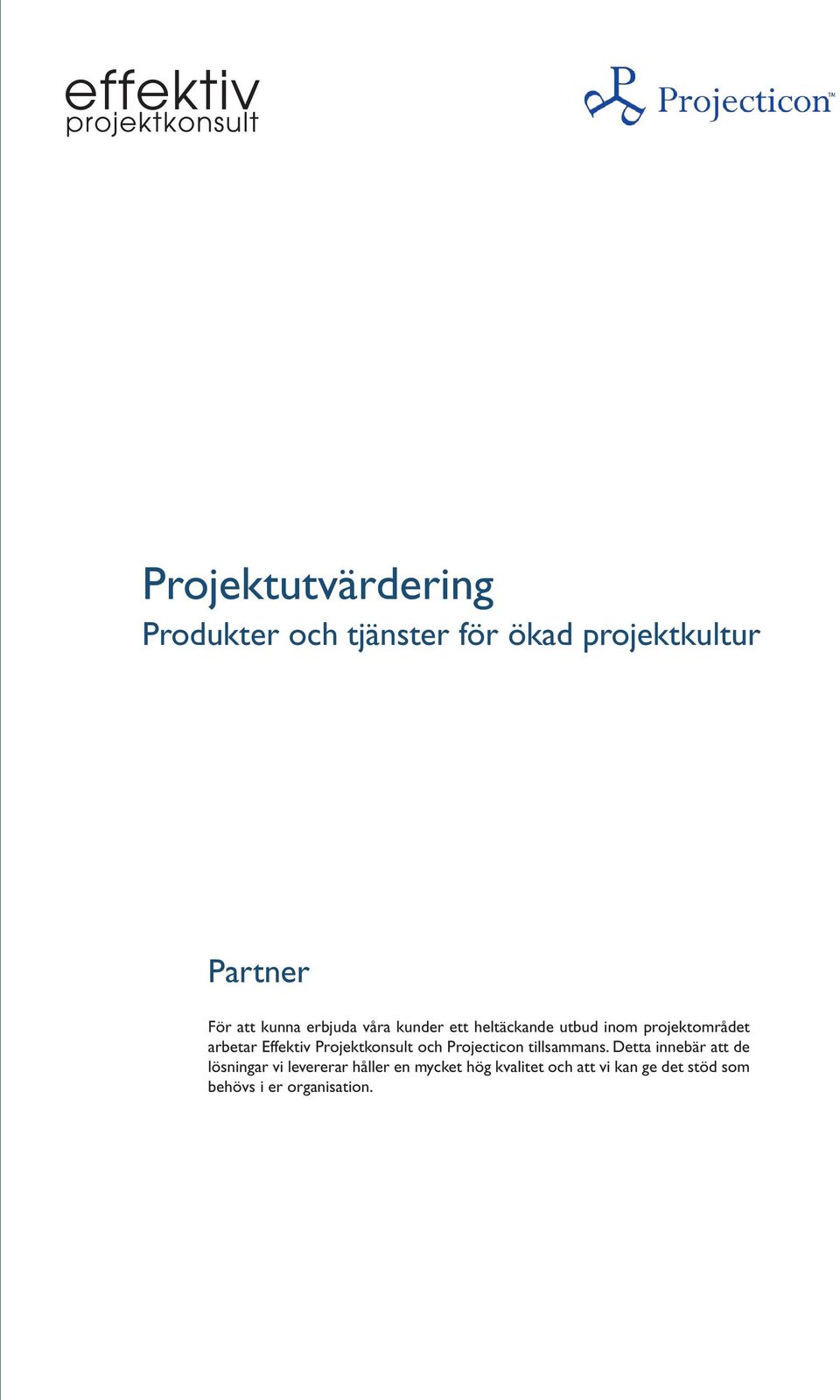 Effektiv Projektkonsult och tillsammans.