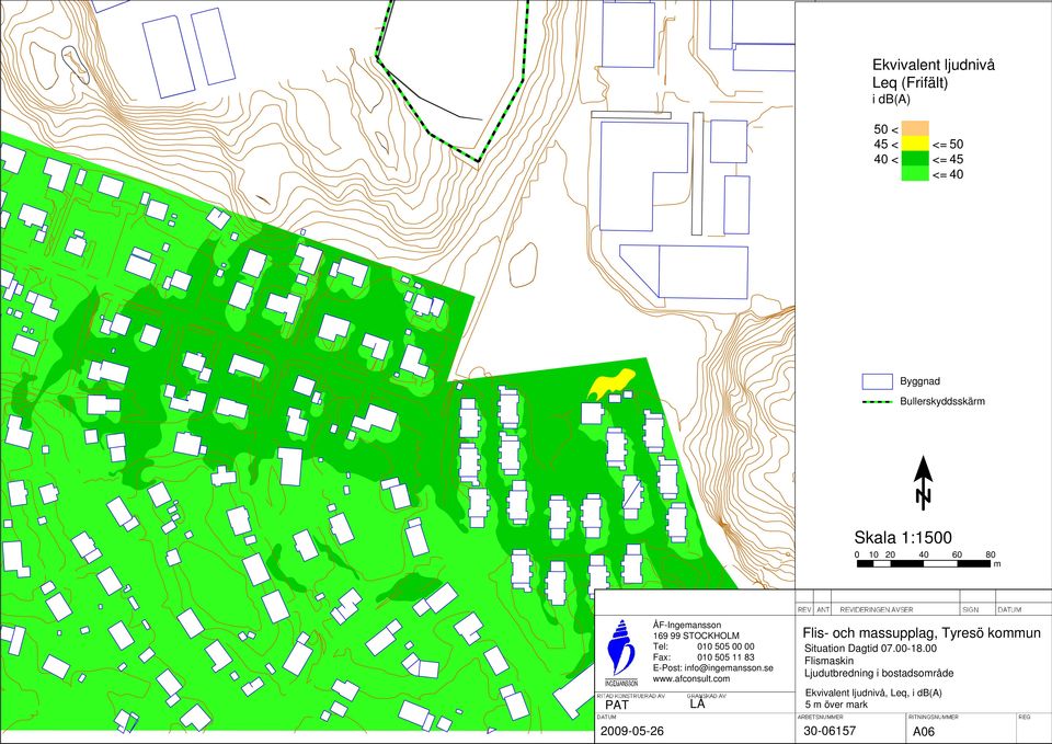 info@ingemansson.se www.afconsult.com LÅ Flis och massupplag, Tyresö kommun Situation Dagtid 07.0018.