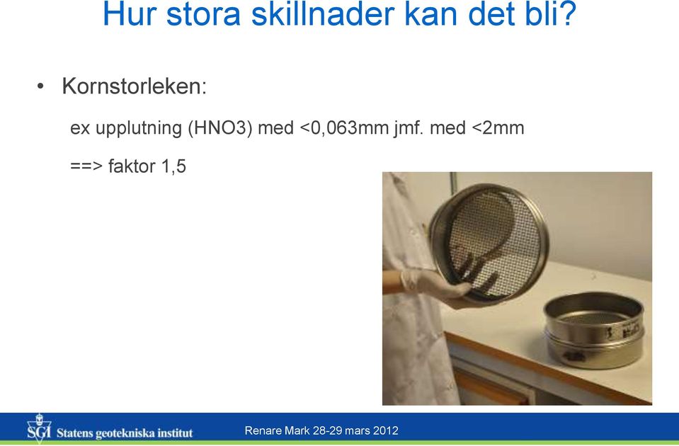Kornstorleken: ex