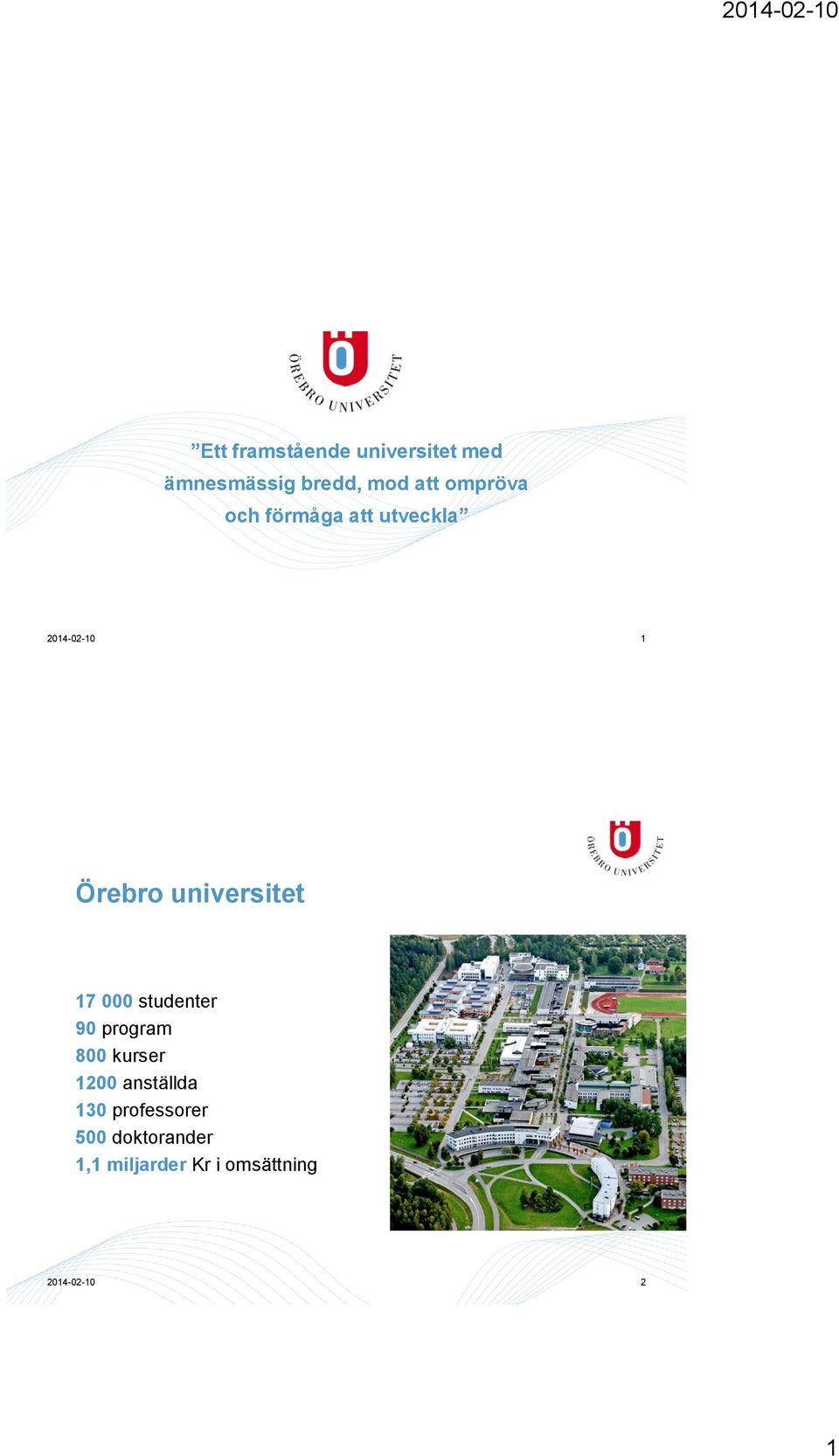 universitet 17 000 studenter 90 program 800 kurser 1200