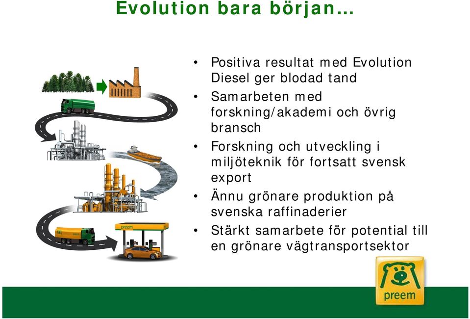 i miljöteknik för fortsatt svensk export Ännu grönare produktion på svenska