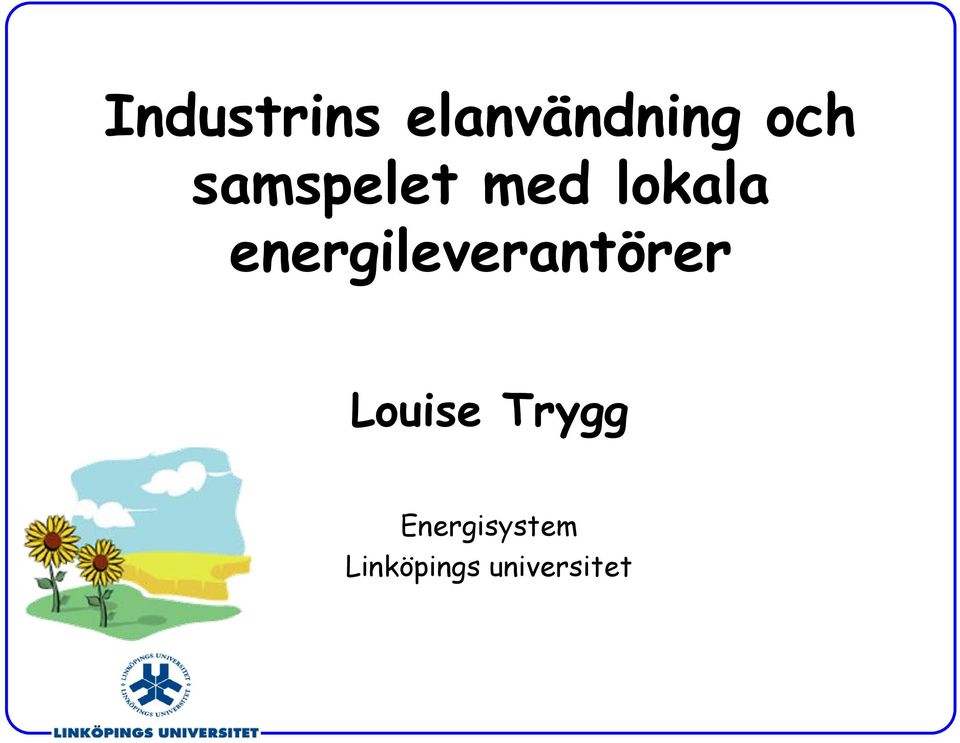 energileverantörer