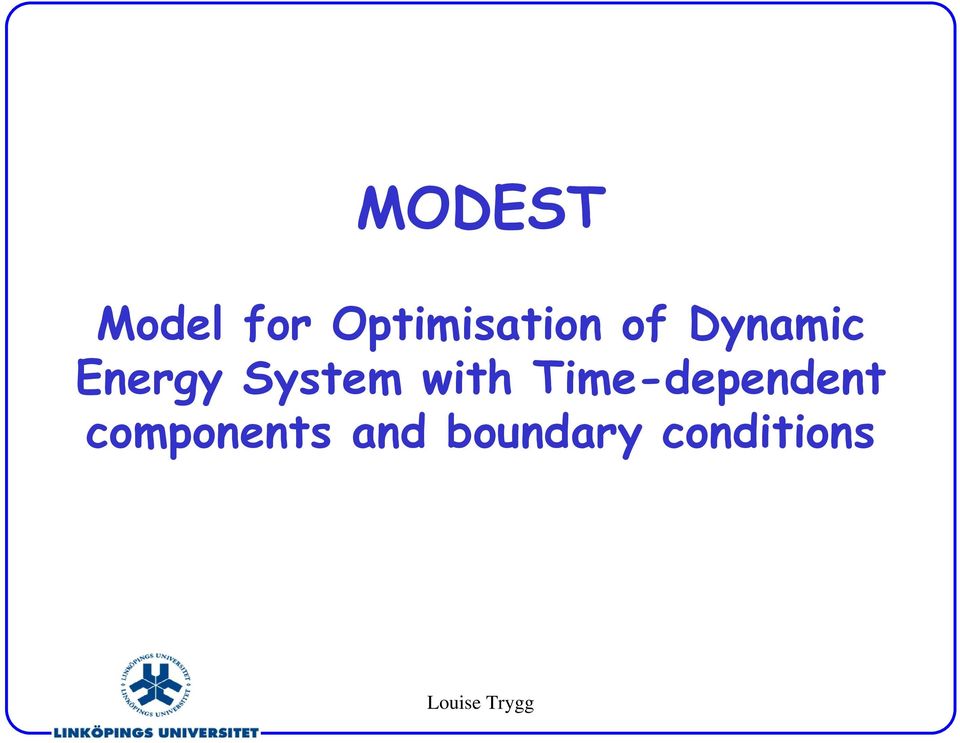 Energy System with