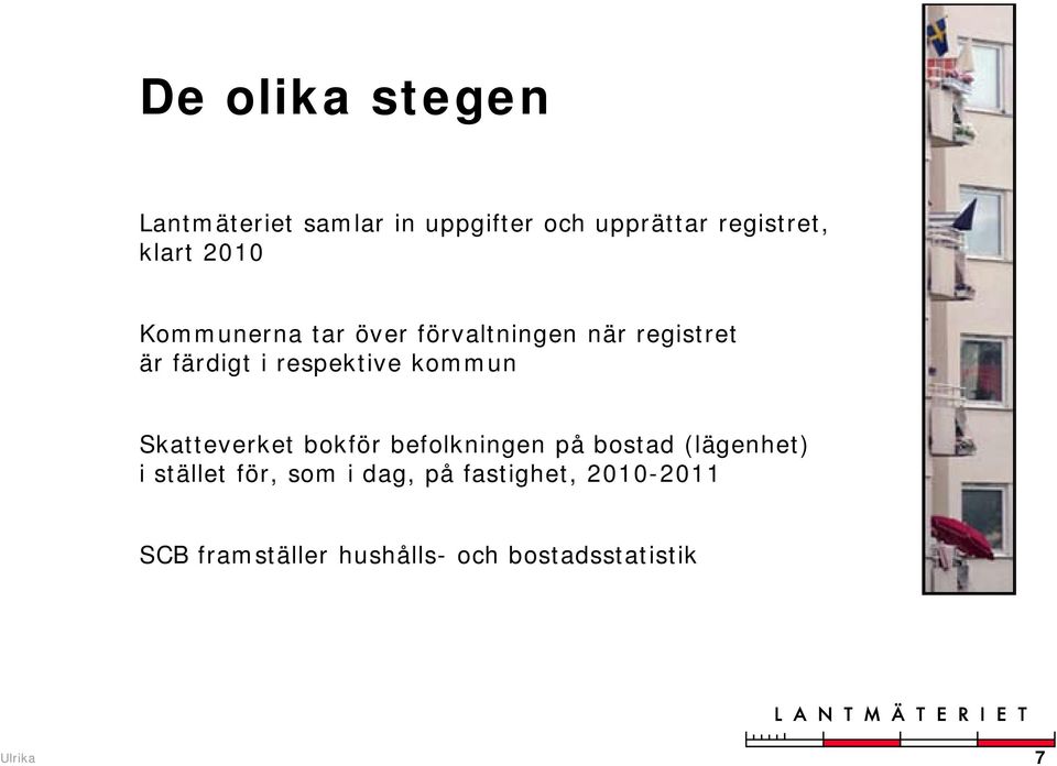 kommun Skatteverket bokför befolkningen på bostad (lägenhet) i stället för, som