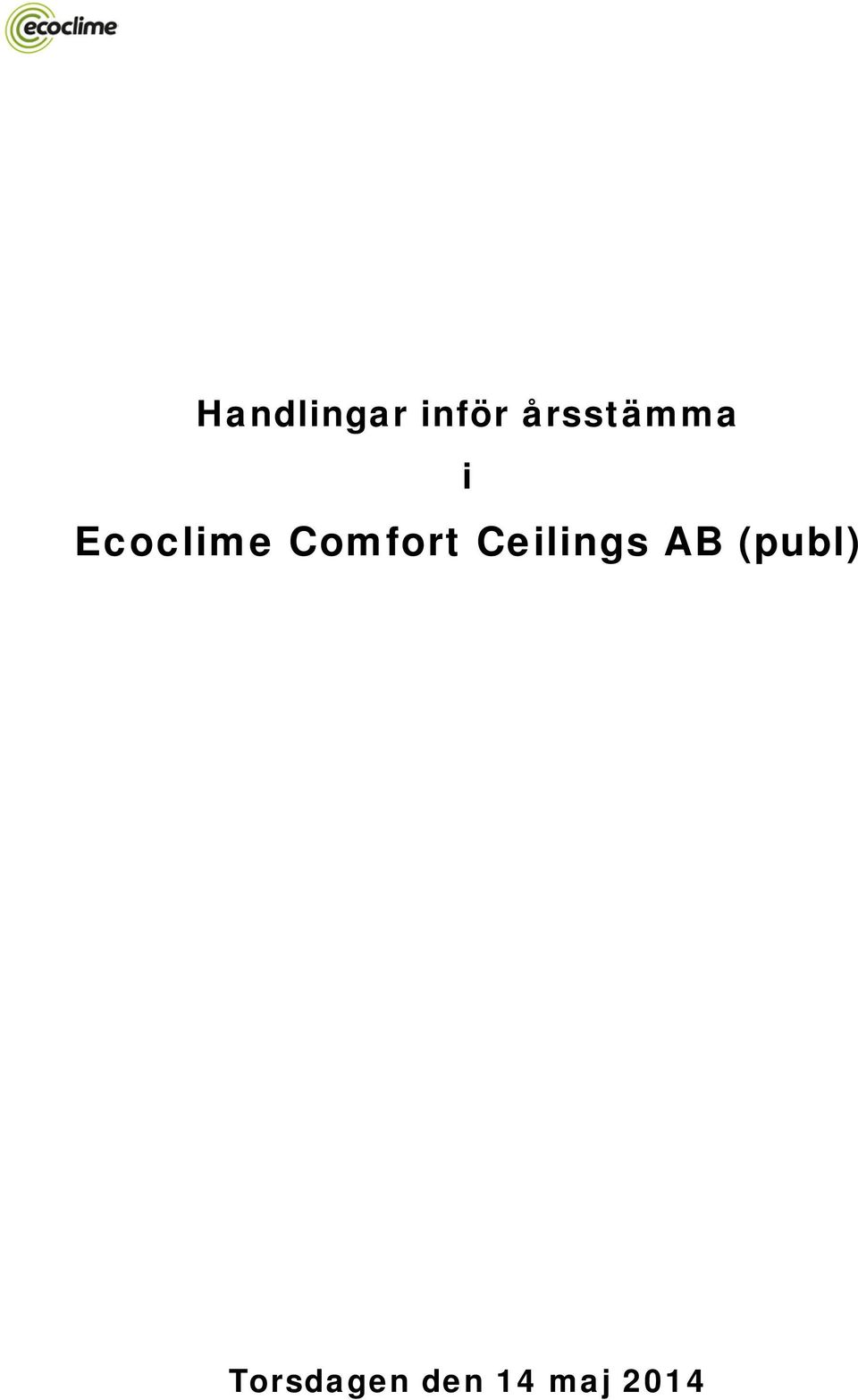Comfort Ceilings AB