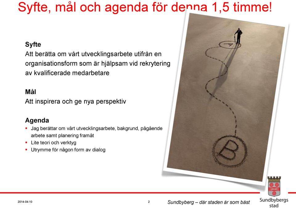 rekrytering av kvalificerade medarbetare Mål Att inspirera och ge nya perspektiv Agenda Jag