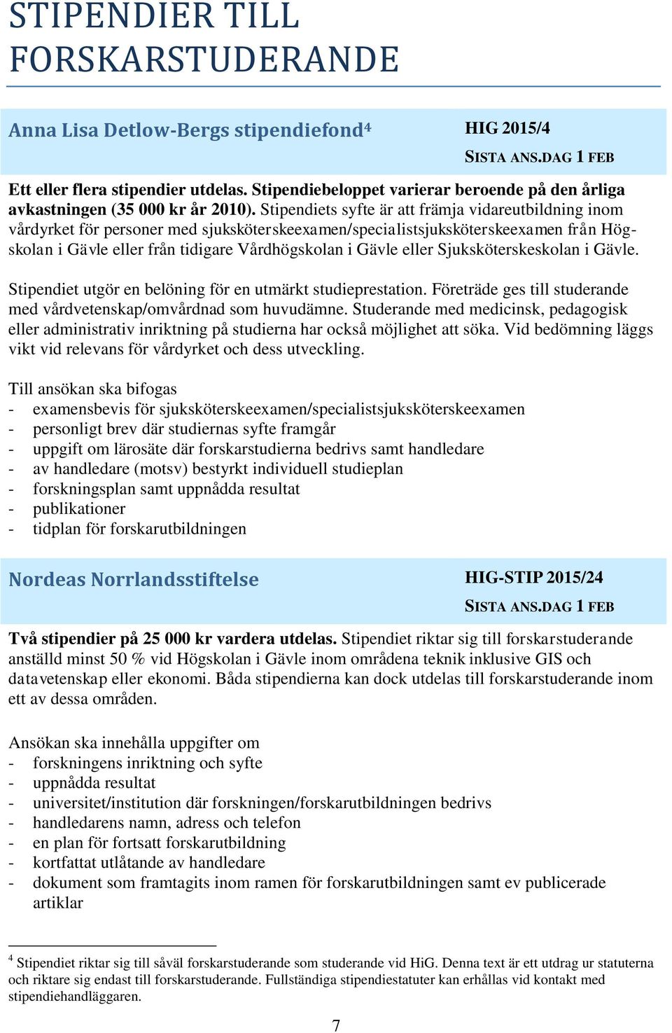 S T I P E N D I E R FORSKARE & FORSKARSTUDERANDE 2015/ PDF Free ...