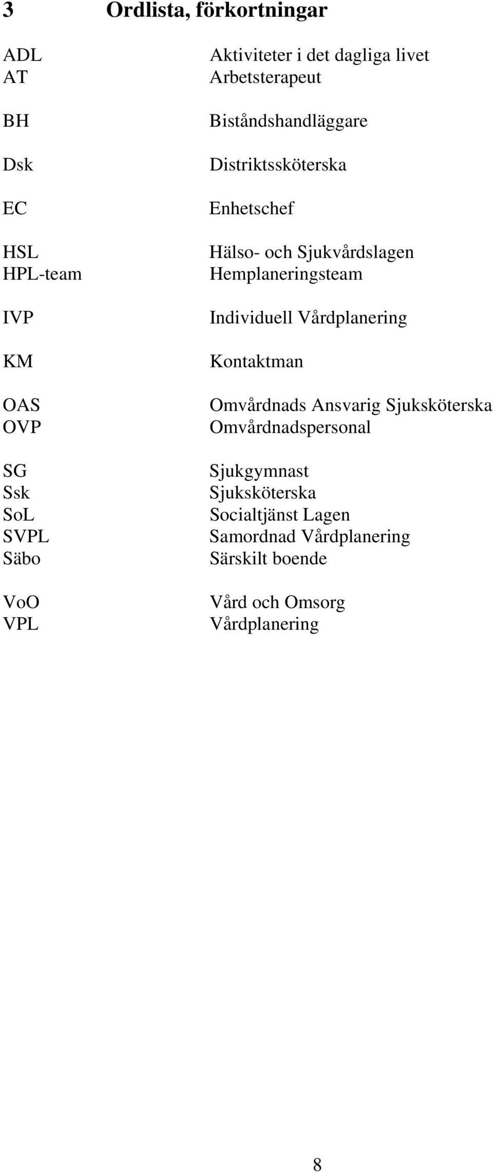 Hemplaneringsteam Individuell Vårdplanering Kontaktman Omvårdnads Ansvarig Sjuksköterska Omvårdnadspersonal
