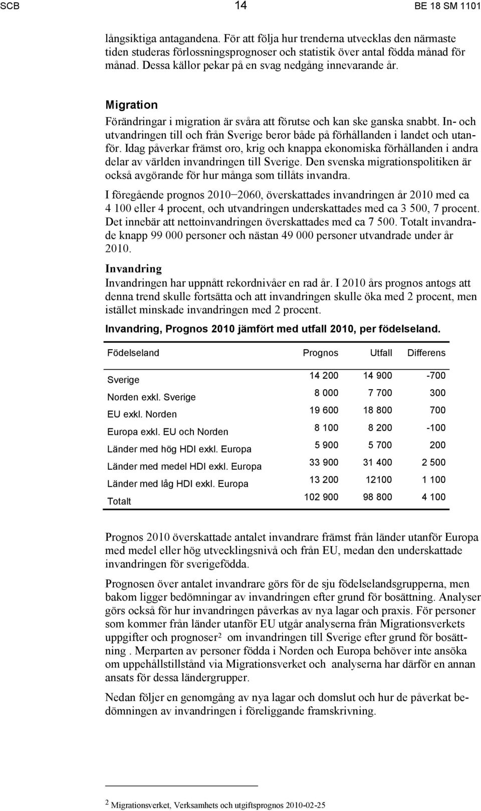 In- och utvandringen till och från Sverige beror både på förhållanden i landet och utanför.