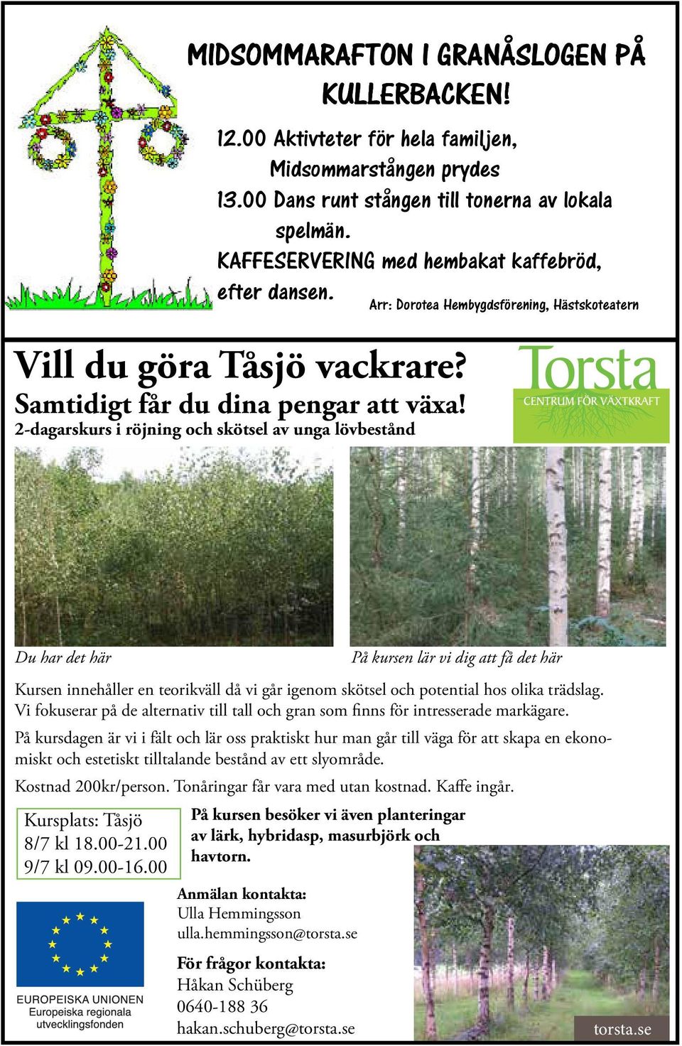 Vi fokuserar på de alternativ till tall och gran som finns för intresserade markägare.
