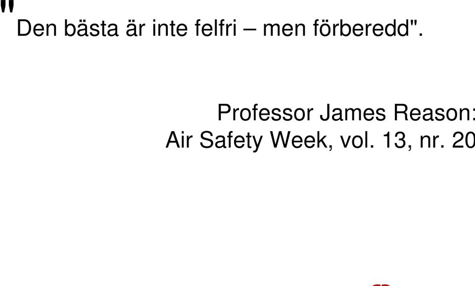 Professor James Reason: