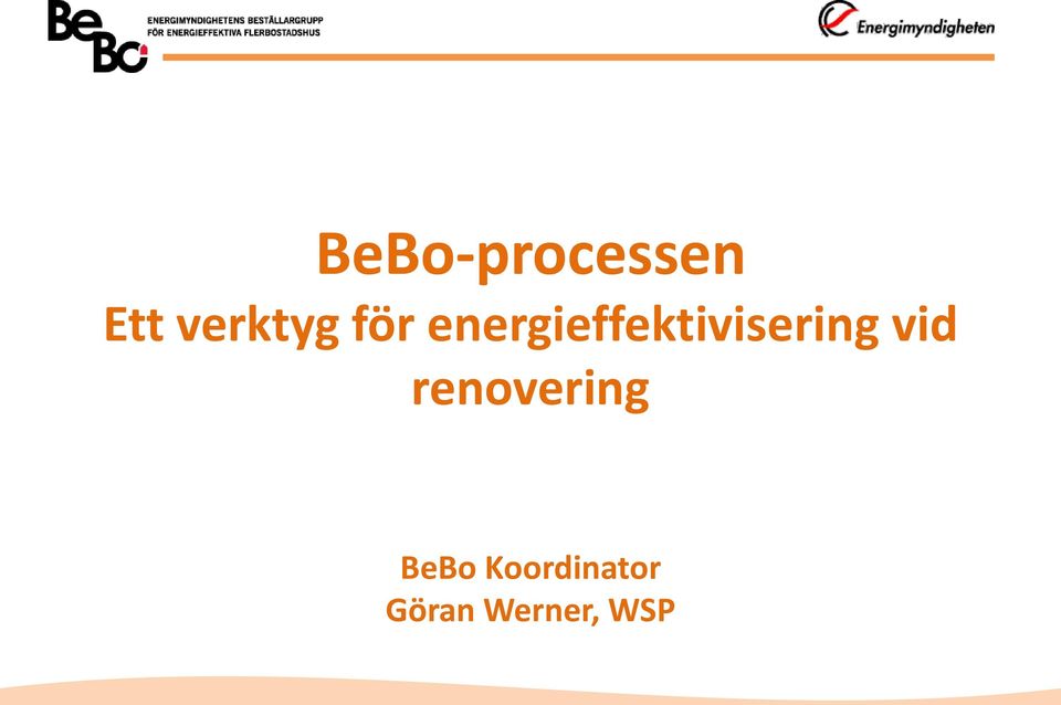 energieffektivisering vid